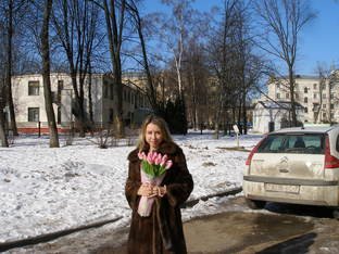 Доставка товара Букет из 21 тюльпана "Моя любовь" (361)