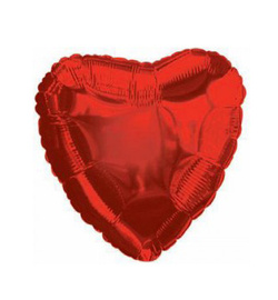 Фольгированный шар "Красное сердце"