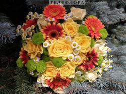 Букет цветов «Радужное настроение»
