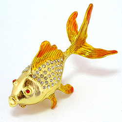 Шкатулка для украшений "Золотая рыбка"