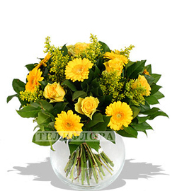 Букет цветов "Золотой рассвет"