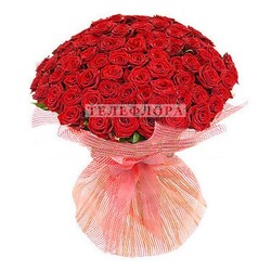 VIP букет из 101 красной розы   