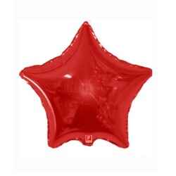 Гелиевый фольгированный шарик "Красная звезда" № 70